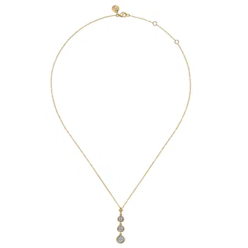 14K-White-and-Yellow-Gold-Graduating-Diamond-Cluster-Bujukan-Pendant-Necklace~NK7522M45JJ-2 21K White and Yellow Gold Graduating Diamond Cluster Bujukan Pendant Necklace - Image 3