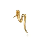 Yellow Gold Diamond Stud Drop Earrings - Image 2