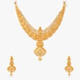 Whispering Vines Gold Necklace Set