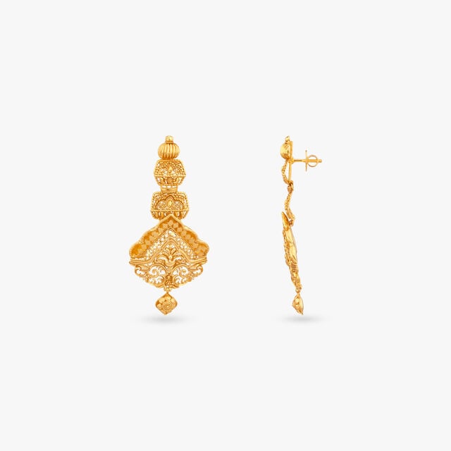 51O5FD2ES1BA00_4 Whispering Vines Gold Necklace Set - Image 2