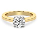 Yellow Gold Teagan Solitaire 1.5mm Lab Diamond Ring