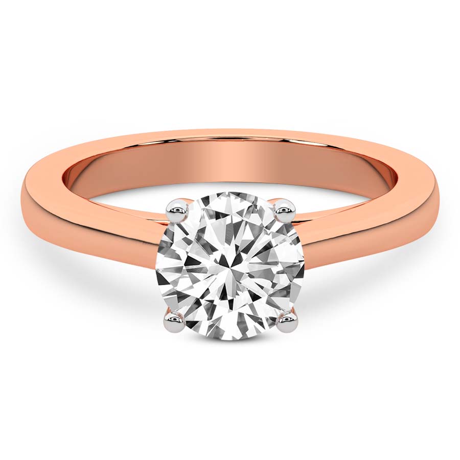 AFDRE44804-A03 Rose Gold Teagan Solitaire 1.5mm Lab Diamond Ring - Image 2