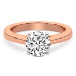 Rose Gold Teagan Solitaire 1.5mm Lab Diamond Ring