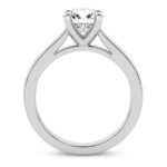 White Gold Teagan Solitaire 1.5mm Lab Diamond Ring - Image 3