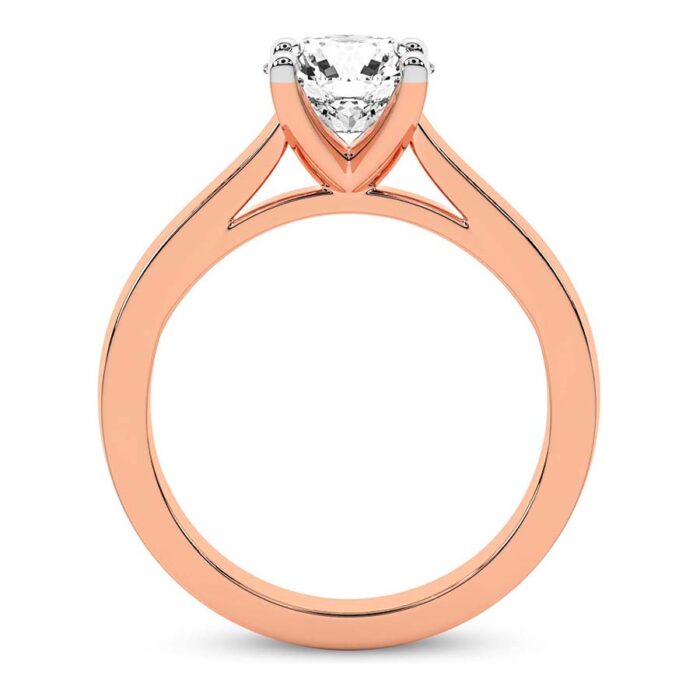 Rose Gold Teagan Solitaire 1.5mm Lab Diamond Ring - Image 3
