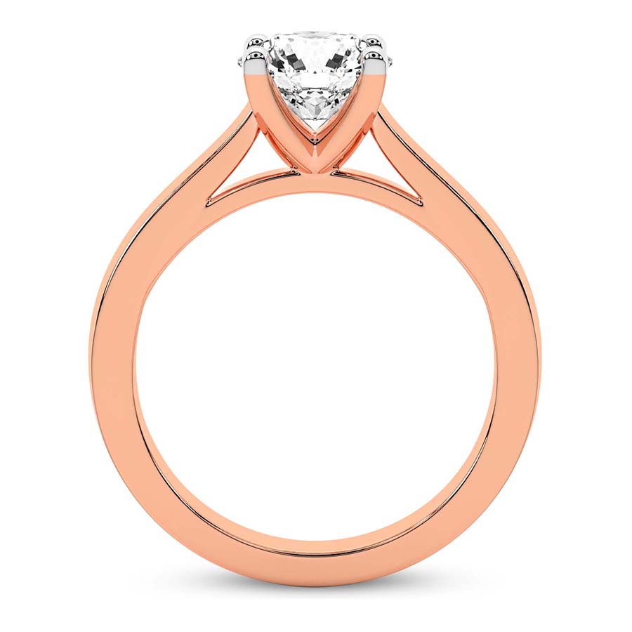 AFDRE44804-A09 Rose Gold Teagan Solitaire 1.5mm Lab Diamond Ring - Image 3