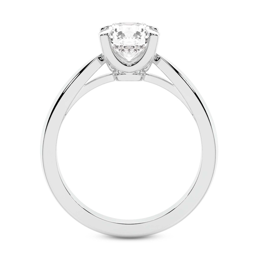 AFDRE45004-A07 White Gold Azalea Classic Solitaire 1.5mm Lab Diamond Ring - Image 3