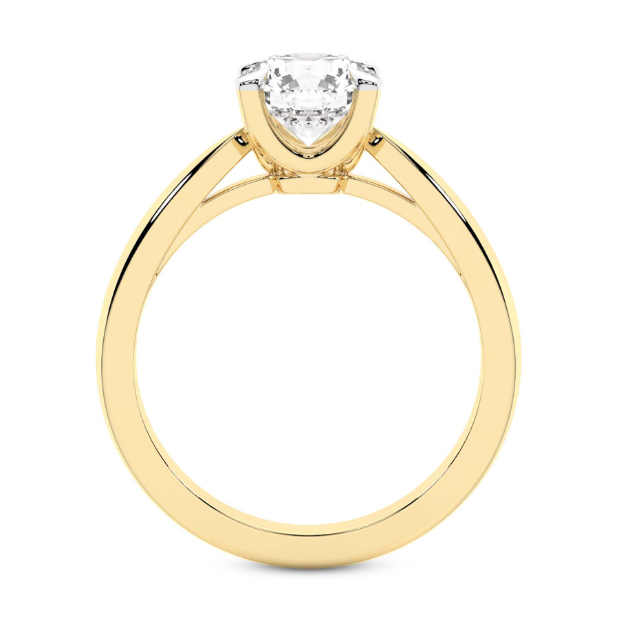 AFDRE45004-A08 Yellow Gold Azalea Classic Solitaire 1.5mm Lab Diamond Ring - Image 3