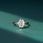 Yellow Gold Six Prong Solitaire 1.5mm Lab Diamond Ring - Image 4