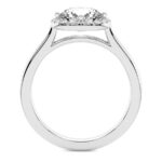 White Gold Harriet Halo 1.5mm Lab Diamond Ring - Image 3