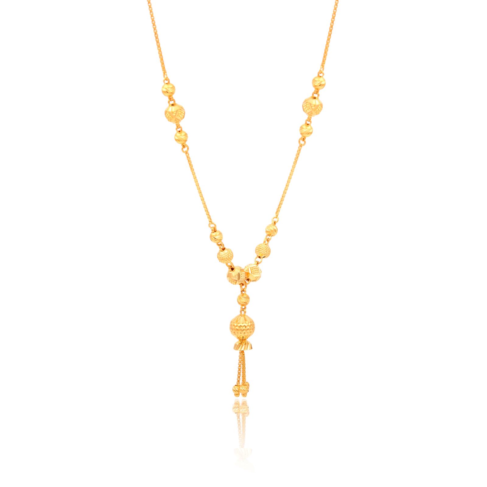 BAFJNS5-3 Design Trends in 22kt Gold Necklace set - Image 4