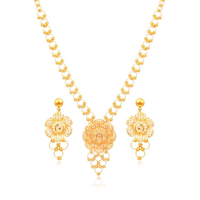Celebrities and Influencers Rocking 21kt Gold Necklace set - Image 1
