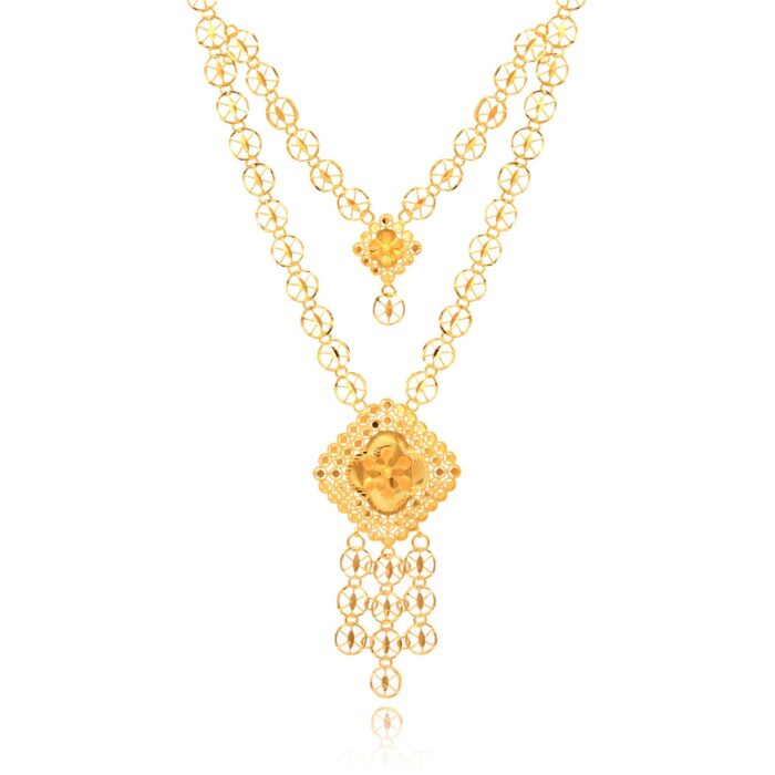 Innovative Techniques in Crafting 22kt Gold Necklace set - Image 3
